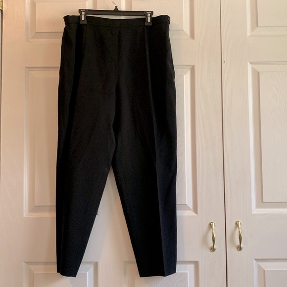 Woman’s worsted Wool. Lined Evans Picone black dress pants size 16w. USA made. - Picture 2 of 6